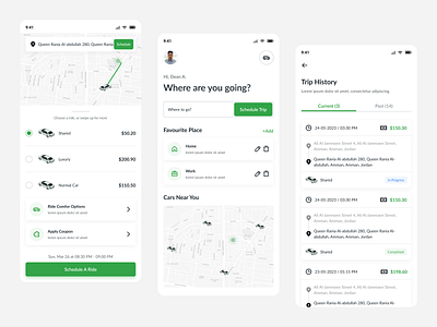 Ride Sharing Mobile Application appdesign careem design mobile app mobileapp ride sharing mobile app uber ui uiux ux