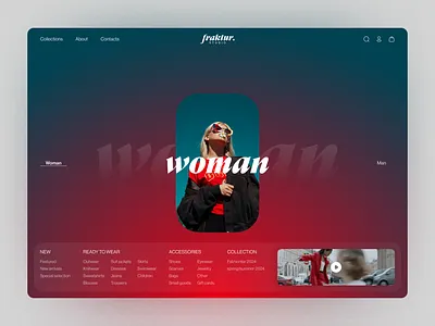 Fraktur. studio website app apparel branding clothing design fashion fashion web site graphic design logo ui ui design vector web web design web site