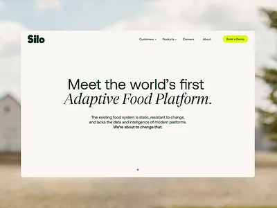 Silo OS page asis branding food identity landing parallax scroll ui website