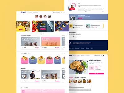 EATFIT design dribbble food app food ordering app interaction design responsive design saas ui uiux ux webdesign website