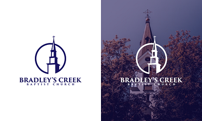 Bradley's Creek Baptist Church Logo app branding design graphic design illustration logo typography ui ux vector