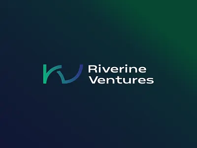 Riverine Ventures logo brandbook branding design gradient graphic design logo logotype ventures