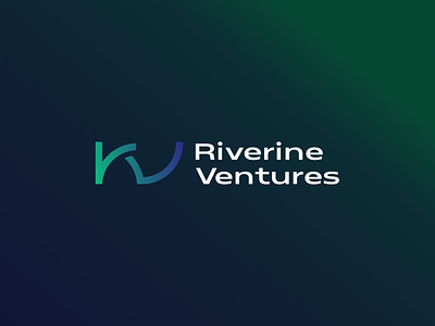 Riverine Ventures logo brandbook branding design gradient graphic design logo logotype ventures
