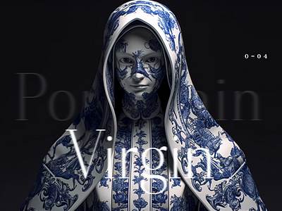 Porcelain Virgin 04 ai design fashion illustration ui ux 装饰品 设计