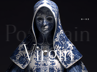 Porcelain Virgin 03 ai design fashion illustration ui ux 插画 装饰品 设计