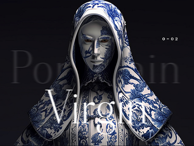 Porcelain Virgin 02 ai design fashion illustration ui ux 插画 装饰品 设计