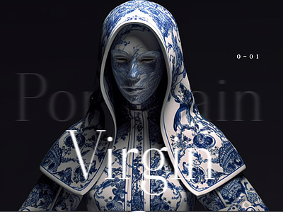 Porcelain Virgin 01 3d ai design fashion illustration ui ux 装饰品 设计