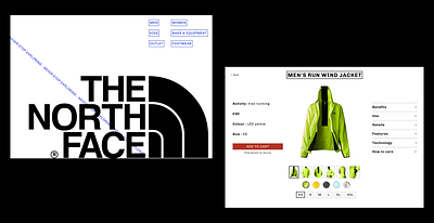 The North Face website concept design redesign ui website