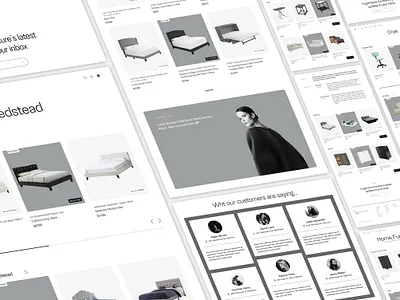 E-commerce Website affiliate website black white black and white website design branding design e commerce e commerce website design figma design furniture website minimal minimal and clean design responsive design ui uidesign uiux uiux design visual design web webdesign website design