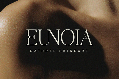 Eunoia Natural Skincare Branding branding cosmetics customtype design designer elegant graphic design holistic logo logodesign natural organic skincare type typography