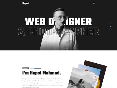 Hapsi creative modern design personal portfolio ui ui design ux