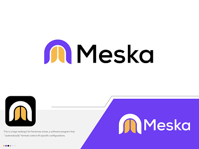 Meska logo abstract logo branding creative logo design illustration logo logo designer modern logo ui vector
