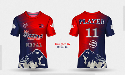 Nepal Cricket Team Jersey Design Concept branding can cricket jersey design graphic design illustration jersey jersey design nepal cricket team
