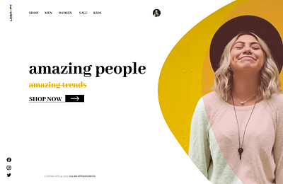 E-commerce Site Hero Page branding design graphic design ui ux