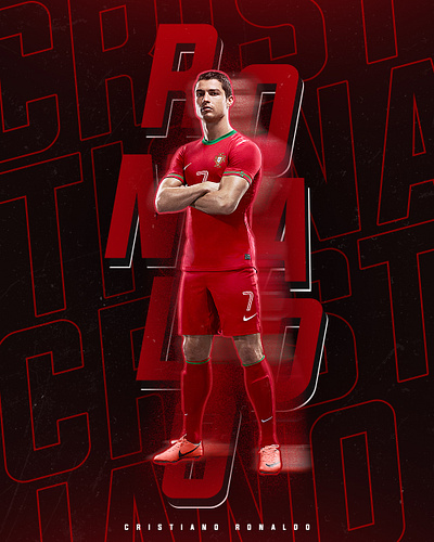 RONALDO Poster Design branding design football football poster design graphic design poster design ronaldo social media social media design vector