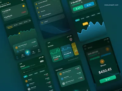 IsPay - Crypto App UI/UX Design branding conceptual design crypto app design design graphic design ui user experience