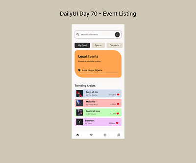 DailyUI Day 70 app design productdesign ui ux