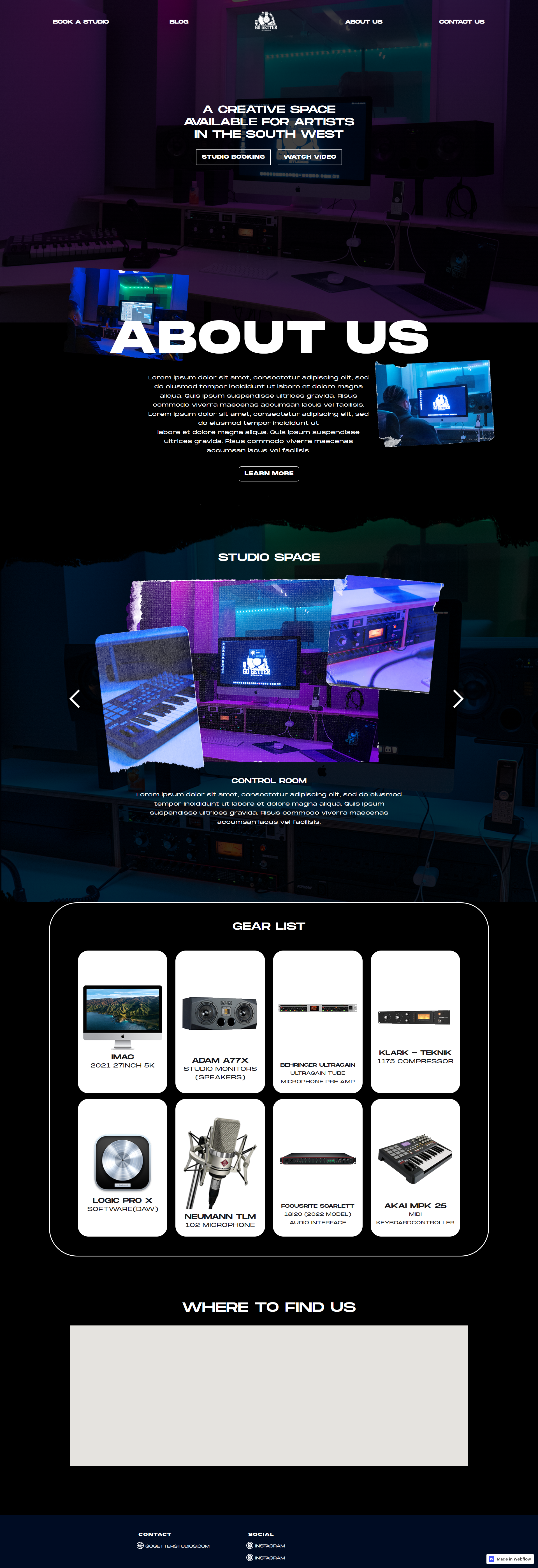 Go Getter Studio Website business business website elementor figma to webflow landing page landing page website photoshop productivity psd to webflow responsive website web development webflow webflow website