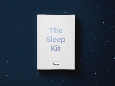 Casper Sleep Kit book design editorial design packaging packaging design publication design unboxing welcome kit