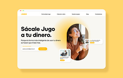 Jugo blog brand branding design fintech ui ui design web web design website