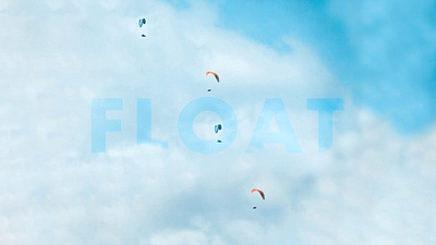 Floating Paragliders clouds design float floating flying gliding graphic design parachute paragliding photography sky