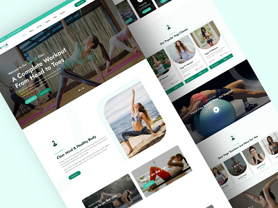 YogaLife Fitness Website ui ux yoga