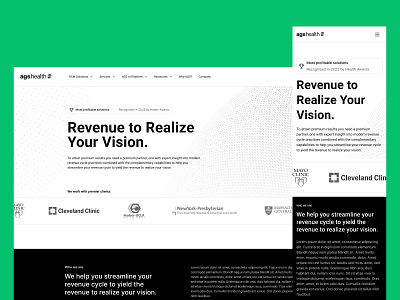 AGS Health – Website Wireframes ags health green health redesign site ui ux web webdesign website wireframe