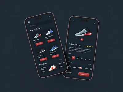 Nike Shoe App Ui app design ecomerce efatuix eftiar ios kitty uix mobile mobile app mobile ui nike shoes online shopping shoe shoe app shoes shoes app shoes store sneakers ui uiux ux