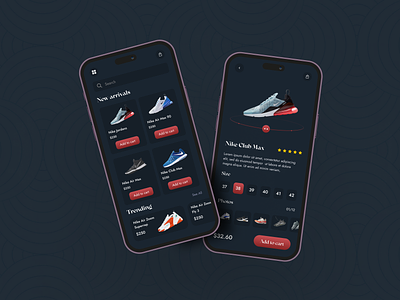 Nike Shoe App Ui app design ecomerce efatuix eftiar ios kitty uix mobile mobile app mobile ui nike shoes online shopping shoe shoe app shoes shoes app shoes store sneakers ui uiux ux