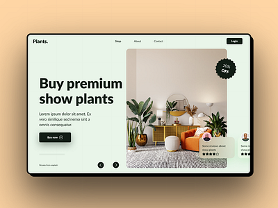 Plants design digitaldesign figmadesign plantswebdesign ui uiinspiration uiux userexperience userinterface visualdesign webdesign