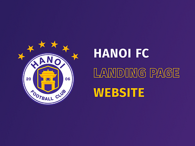 Hanoi FC - Website Design - Shots