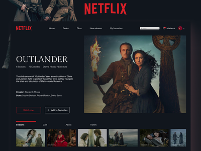 Promo Page: Netflix Redesign case study figma netflix netflix redesign netflix redesign concept netflix web design redesign streaming web design