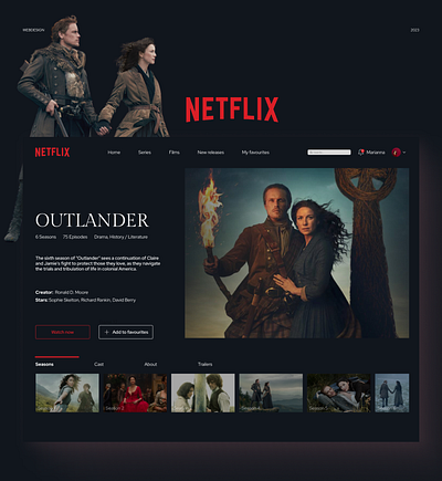 Promo Page: Netflix Redesign case study figma netflix netflix redesign netflix redesign concept netflix web design redesign streaming web design