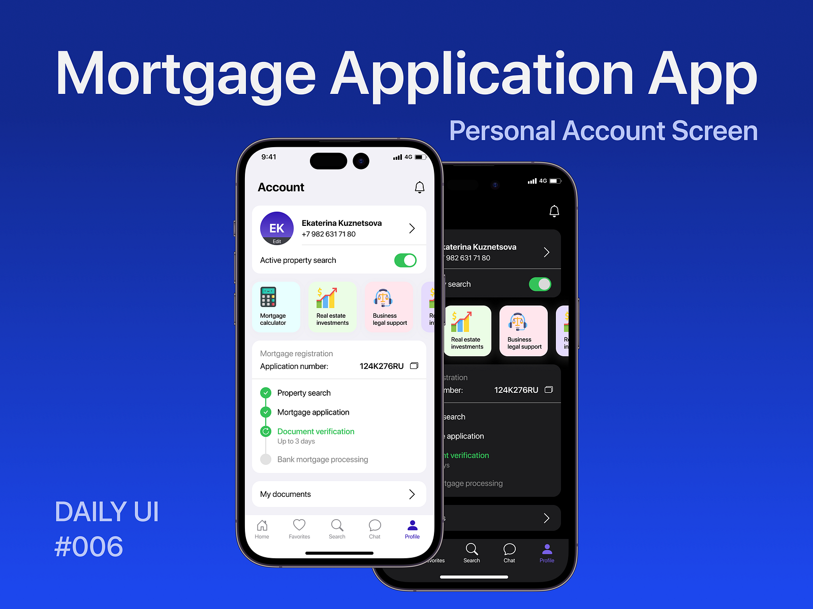 how to add mortgage to account to app