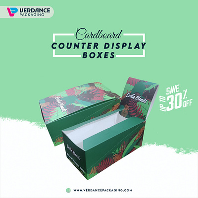 Custom Cardboard Counter Display Boxes - Verdance Packaging branding cbd display boxes counter display boxes custom boxes custom packaging