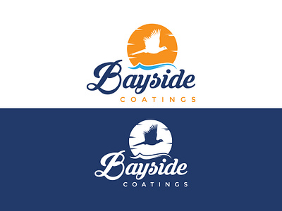 Bayside-Coatings branding clean concept design illustration logo minimal typography ui vector