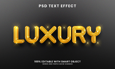 Luxury 3D Text Effect Design text effect