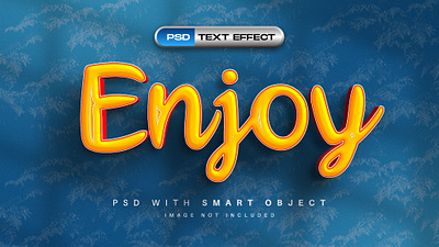 Enjoy 3d Text Effect Design text effect