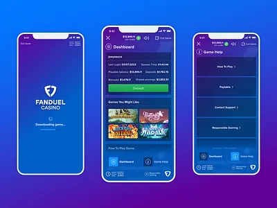 In-Game Experience • FanDuel Casino app design app designer casino app casino app designer fanduel fanduel casino game experience designer game ux designer mobile app designer product design product designer ui designer uiux designer ux designer uxui designer