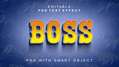 Boss 3d Text Effect Design text effect