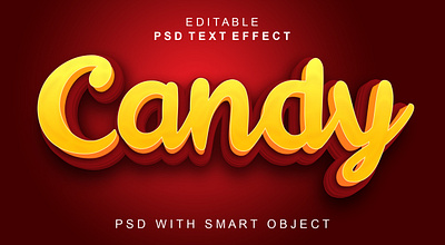 Candy 3d Text Effect Design text effect