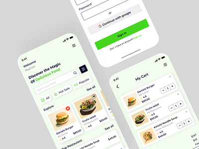 Food Sale Mobile App Design food landing page food sale mobile app design landing page design mobile app ui ui designer ui ux designer uiux designer ux ux designer website website design