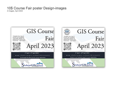 GIS Course Fair poster Design April 2023 logo