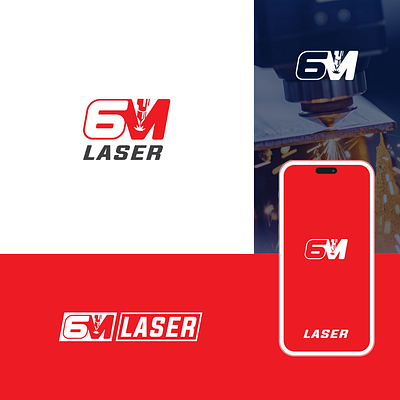 6M laser logo 6m 6m laser branding creative logo cutting designe graphic design laser cutting lasercommpany lasermachine lasertechnology logo logoideas logomark typography