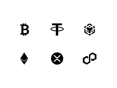 Icon Set $btc bitcoin btc crypto cryptocurrency currency dailyui flat icon icon set minimal set ui uidesign