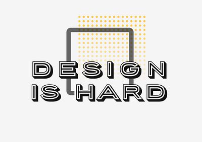 Design Is Hard - Logo Variation 4 branding design logo newsletter substack