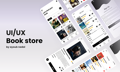 Book store a store book store branding logo mobile app splash screen ui ux ux ui