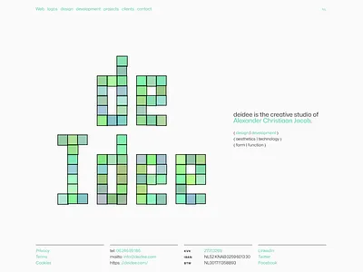 DeStijl/DeIdee branding identity logo redesign ux design web design website