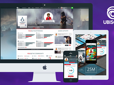 Ubisoft Club Responsive Website branding responsive ubisoft ui uplay ux uxresearch videogame webdesign