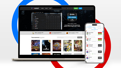 Toornament Website & Mobile App app esport eswc tool tournament ui ux videogame webdesign